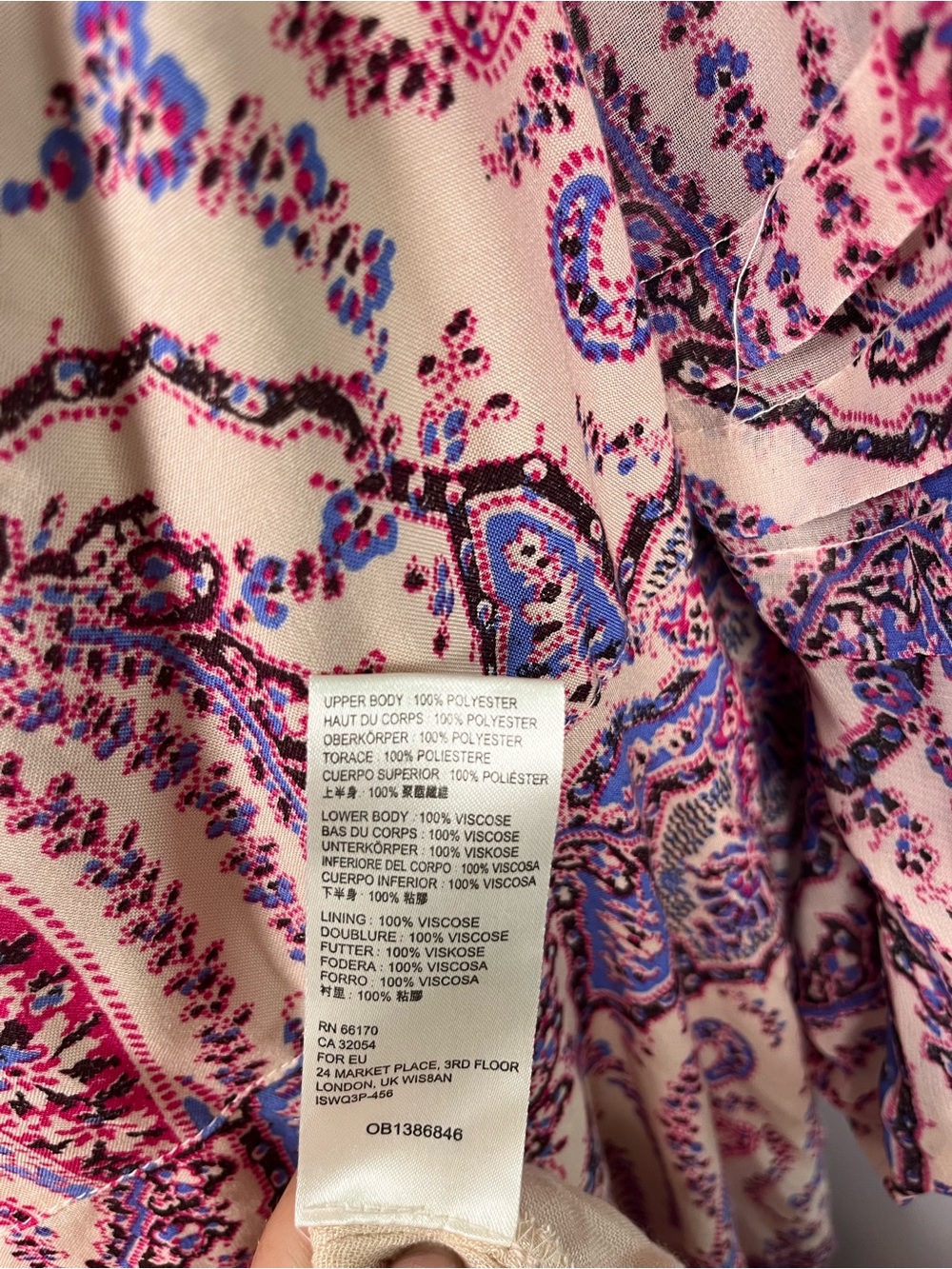 Free people mirage tiered flowy maxi dress paisley print boho tassel sz 4 - Picture 13 of 15
